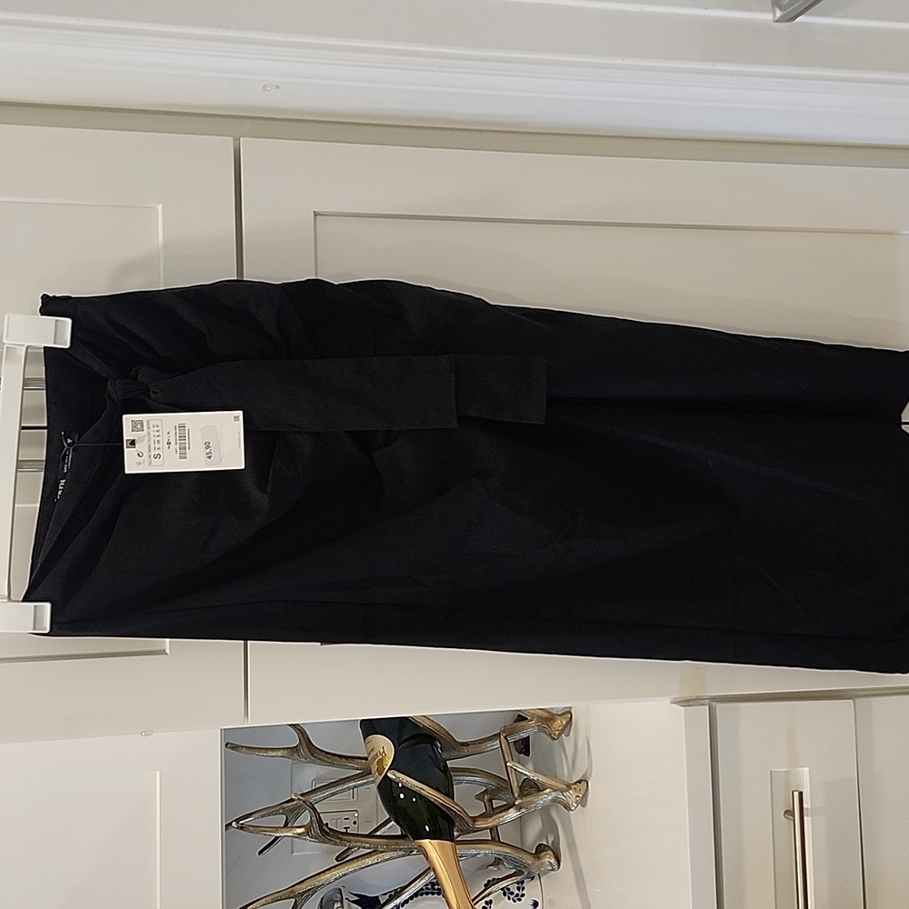 Zara Rouched Midi Skirt